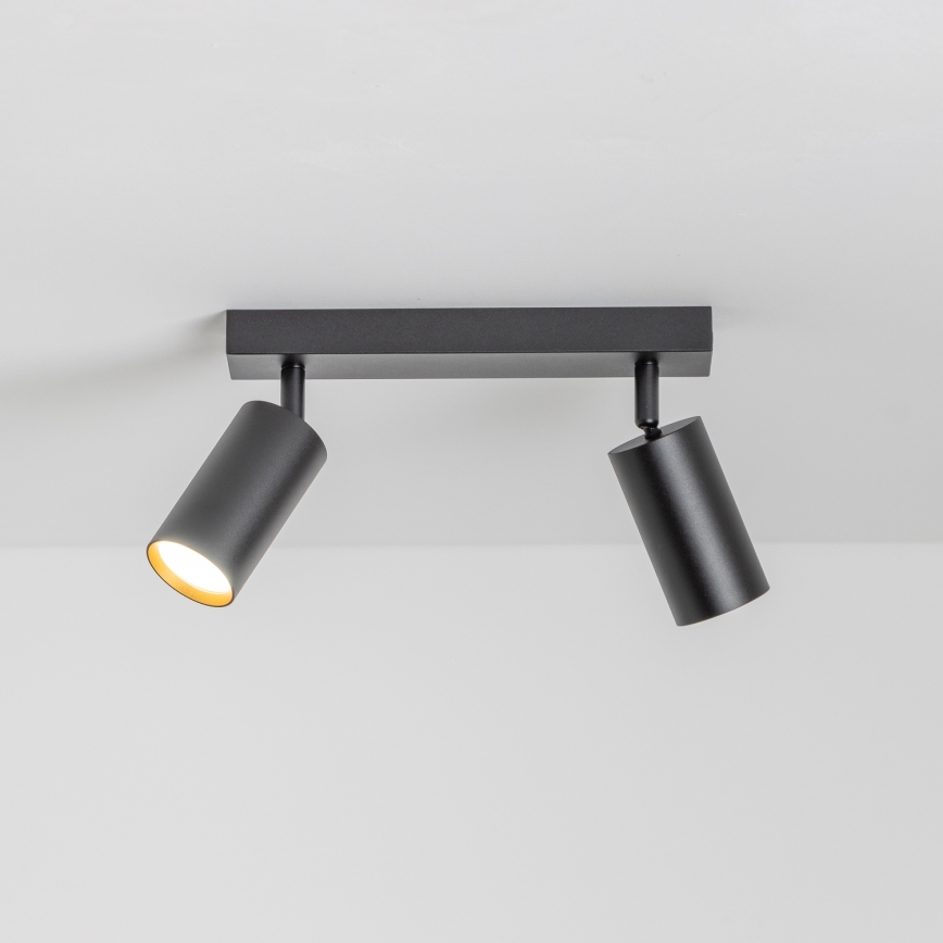 Brilagi - LED RGBW stmievateľné bodové svietidlo SELE 2xGU10/6W/230V 3000K čierna/zlatá + diaľkové ovládanie