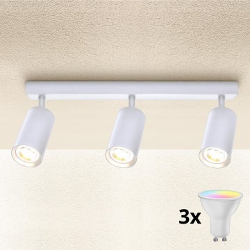 Brilagi - LED RGBW stmievateľné bodové svietidlo SELE 3xGU10/6W/230V 3000K biela