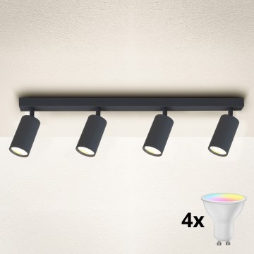 Brilagi - LED RGBW stmievateľné bodové svietidlo SELE 4xGU10/6W/230V 3000K antracit