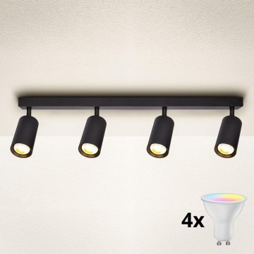 Brilagi - LED RGBW stmievateľné bodové svietidlo SELE 4xGU10/6W/230V 3000K čierna