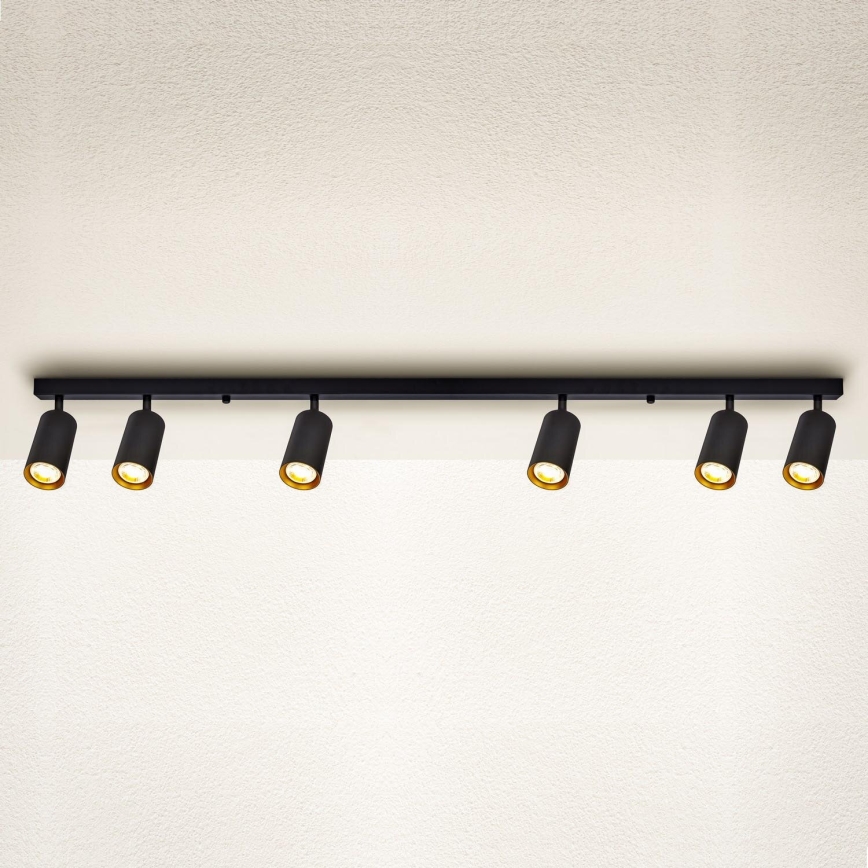 Brilagi - LED RGBW Stmievateľné bodové svietidlo SELE 6xGU10/6,5W/230V 2700-6500K čierna/zlatá