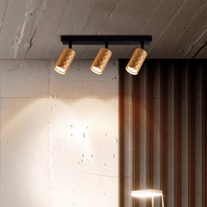 Brilagi - LED RGBW stmievateľné bodové svietidlo SELE DIAMANT 3xGU10/6W/230V 3000K zlaté + diaľkové ovládanie