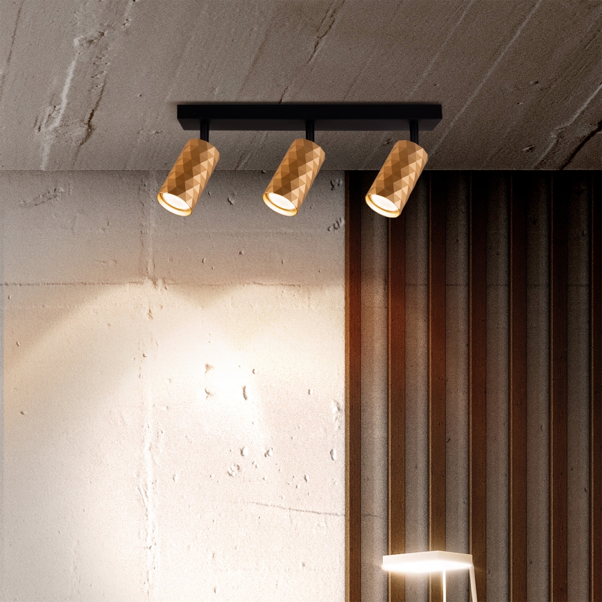 Brilagi - LED RGBW stmievateľné bodové svietidlo SELE DIAMANT 3xGU10/6W/230V 3000K zlaté + diaľkové ovládanie