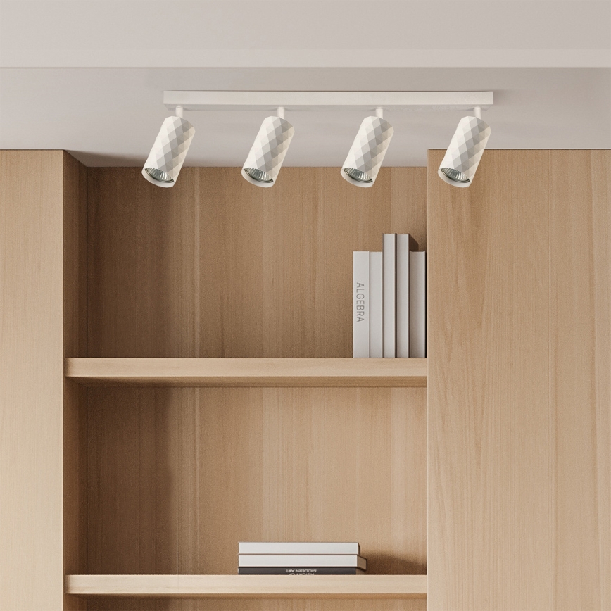 Brilagi - LED RGBW Stmievateľné bodové svietidlo SELE DIAMANT 4xGU10/4,8W/230V 3000K biela + diaľkové ovládanie