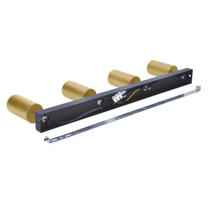 Brilagi - LED RGBW stmievateľné bodové svietidlo SELE GOLDEN 4xGU10/6W/230V 3000K čierna/zlatá + diaľkové ovládanie