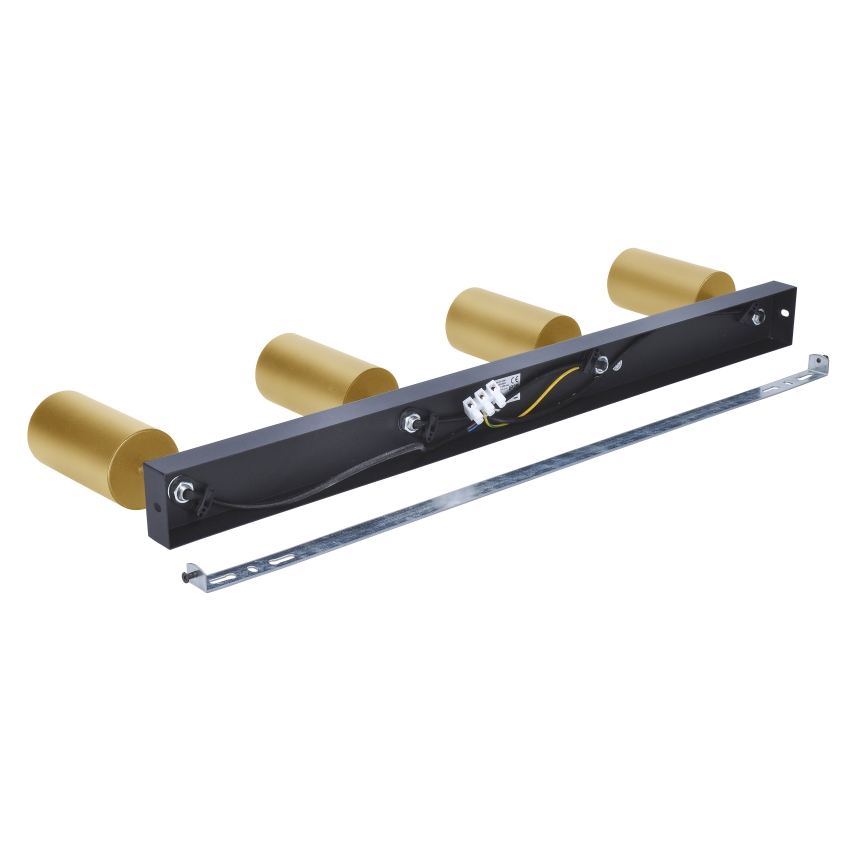 Brilagi - LED RGBW stmievateľné bodové svietidlo SELE GOLDEN 4xGU10/6W/230V 3000K čierna/zlatá + diaľkové ovládanie