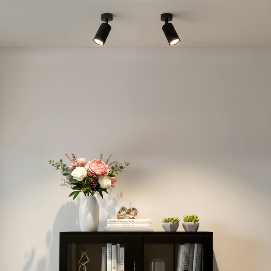 Brilagi - LED RGBW stmievateľné bodové svietidlo SELE MODERN 1xGU10/4,8W/230V 3000K čierna + diaľkové ovládanie