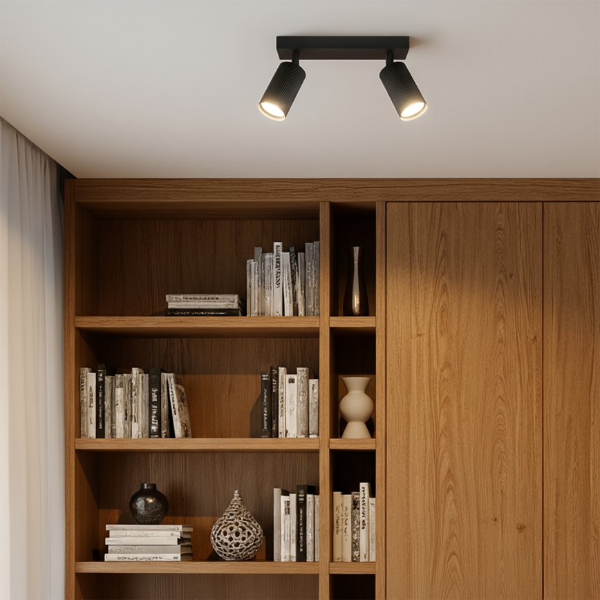 Brilagi - LED RGBW stmievateľné bodové svietidlo SELE MODERN 2xGU10/6W/230V 3000K čierne + diaľkové ovládanie