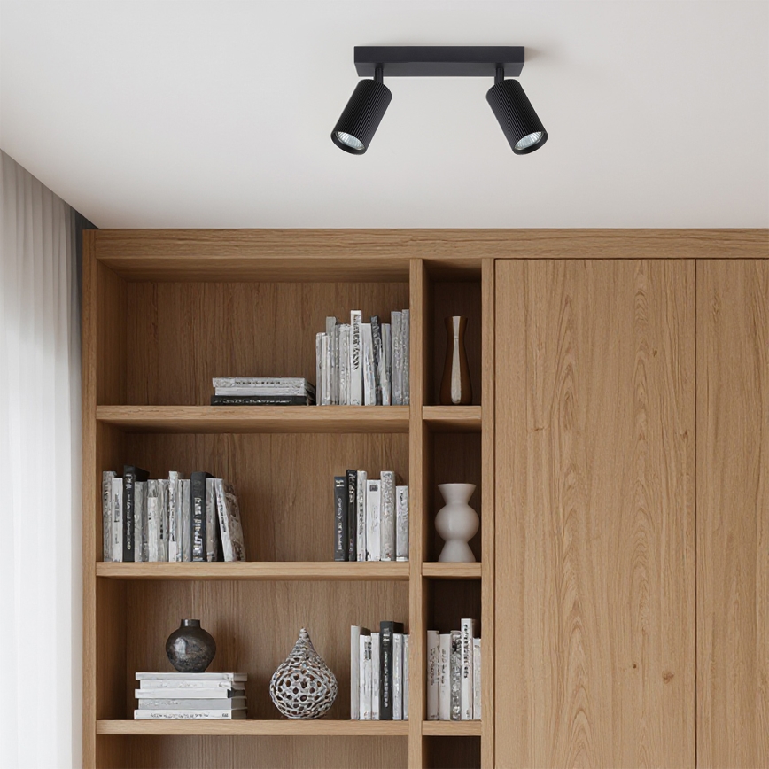 Brilagi - LED RGBW stmievateľné bodové svietidlo SELE MODERN 2xGU10/6W/230V 3000K čierne + diaľkové ovládanie