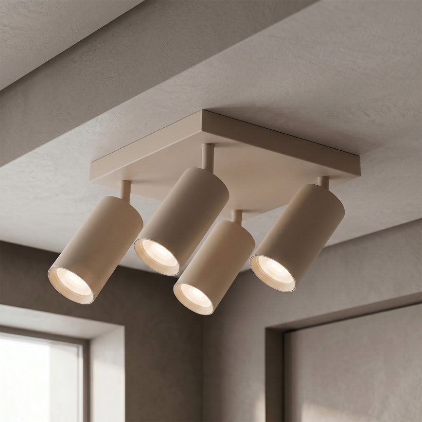 BRILAGI - LED RGBW Stmievateľné bodové svietidlo SELE SQUARE 4xGU10/6,5W/230V 2700-6500K béžová