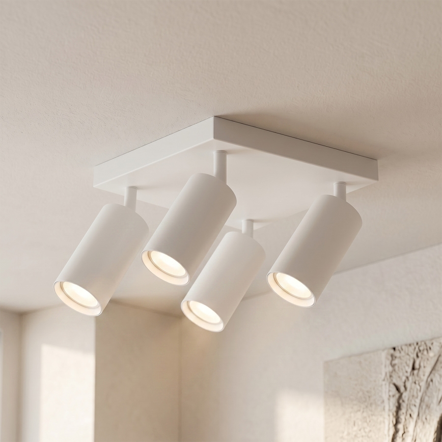 BRILAGI - LED RGBW Stmievateľné bodové svietidlo SELE SQUARE 4xGU10/6,5W/230V 2700-6500K biela