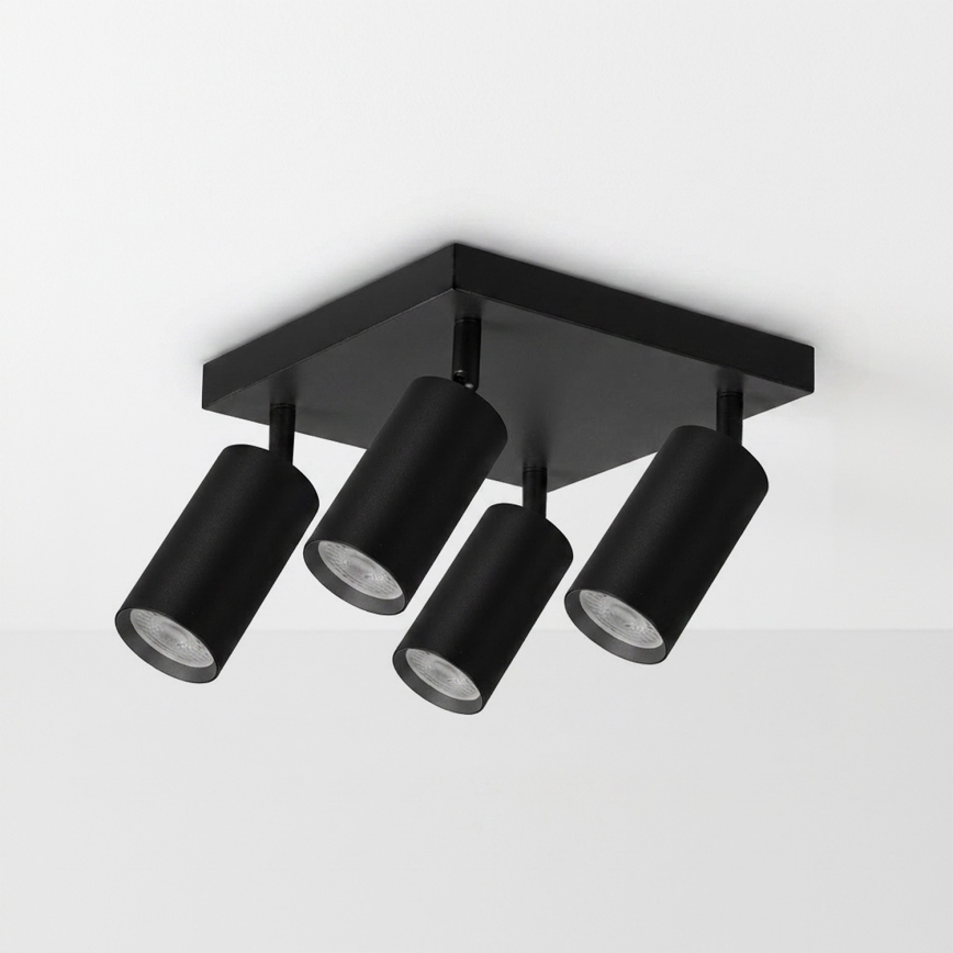 BRILAGI - LED RGBW Stmievateľné bodové svietidlo SELE SQUARE 4xGU10/6,5W/230V 2700-6500K čierna
