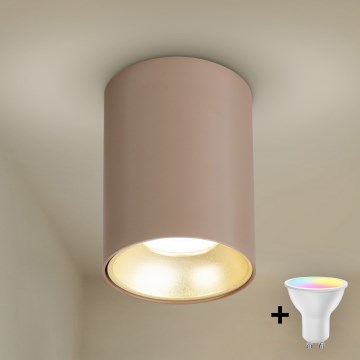 Brilagi - LED RGBW Stmievateľné bodové svietidlo TRINE 1xGU10/30W/230V 2700-6500K Wi-Fi béžová/zlatá