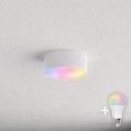 BRILAGI - LED RGBW stmievateľné kúpeľňové stropné svietidlo CLARE 1xE27/12W/230V 2700-6500K pr. 20 cm IP54 biela