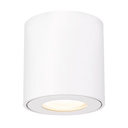 Brilagi - LED RGBW stmievateľné kúpeľňové svietidlo MIA 1xGU10/4,8W/230V 3000K 84x80 mm biela IP54 + diaľkové ovládanie