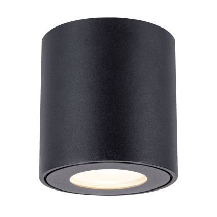 Brilagi - LED RGBW stmievateľné kúpeľňové svietidlo MIA 1xGU10/4,8W/230V 3000K 84x80 mm čierna IP54 + diaľkové ovládanie