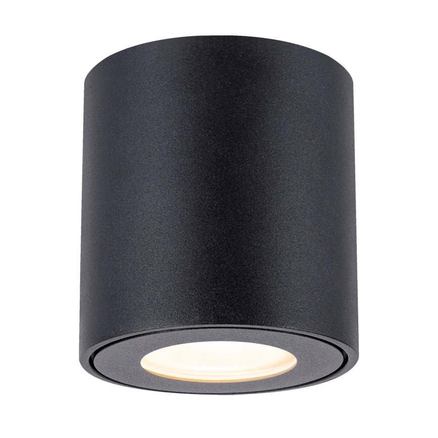 Brilagi - LED RGBW stmievateľné kúpeľňové svietidlo MIA 1xGU10/4,8W/230V 3000K 84x80 mm čierna IP54 + diaľkové ovládanie