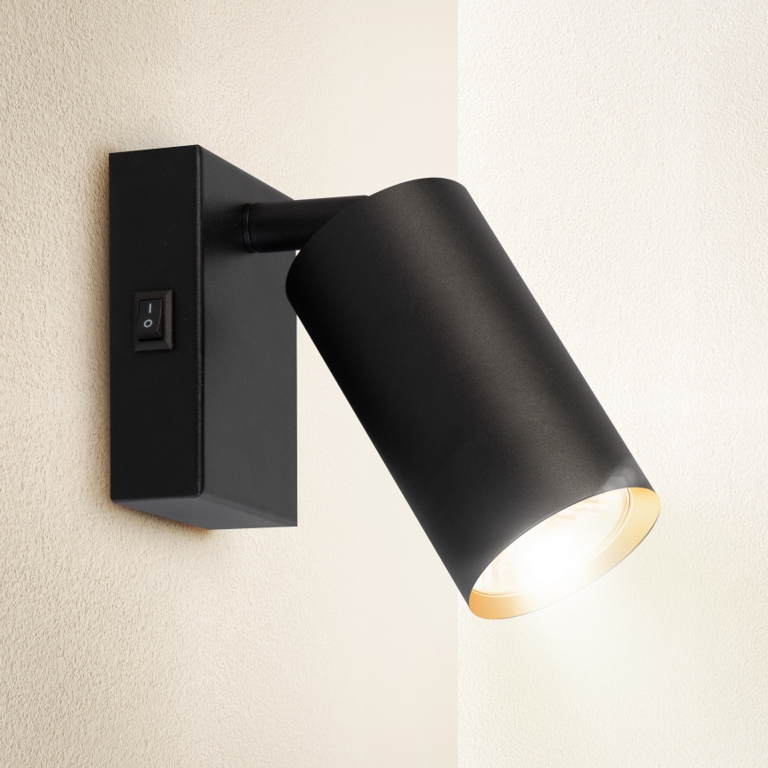 Brilagi - LED RGBW stmievateľné nástenné bodové svietidlo SELE 1xGU10/6,5W/230V 2700-6500K čierna/zlatá