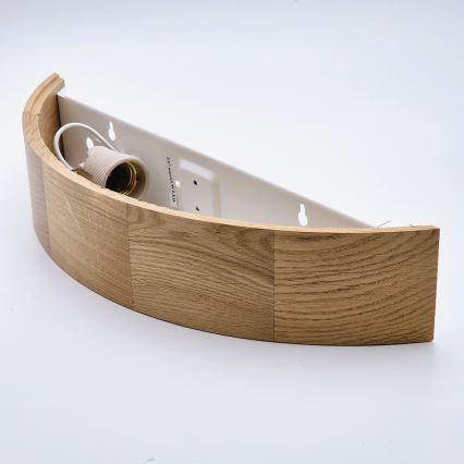 Brilagi - LED RGBW zatemnljivo stensko svetilo CARVALHO 1xE27/15W/230V 2700-6500K Wi-Fi hrast