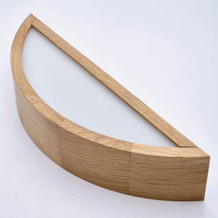 Brilagi - LED RGBW zatemnljivo stensko svetilo CARVALHO 1xE27/15W/230V 2700-6500K Wi-Fi hrast