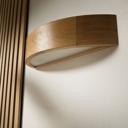 Brilagi - LED RGBW stmievateľné nástenné svietidlo CARVALHO 1xE27/9W/230V 2700-6500K Wi-Fi dub