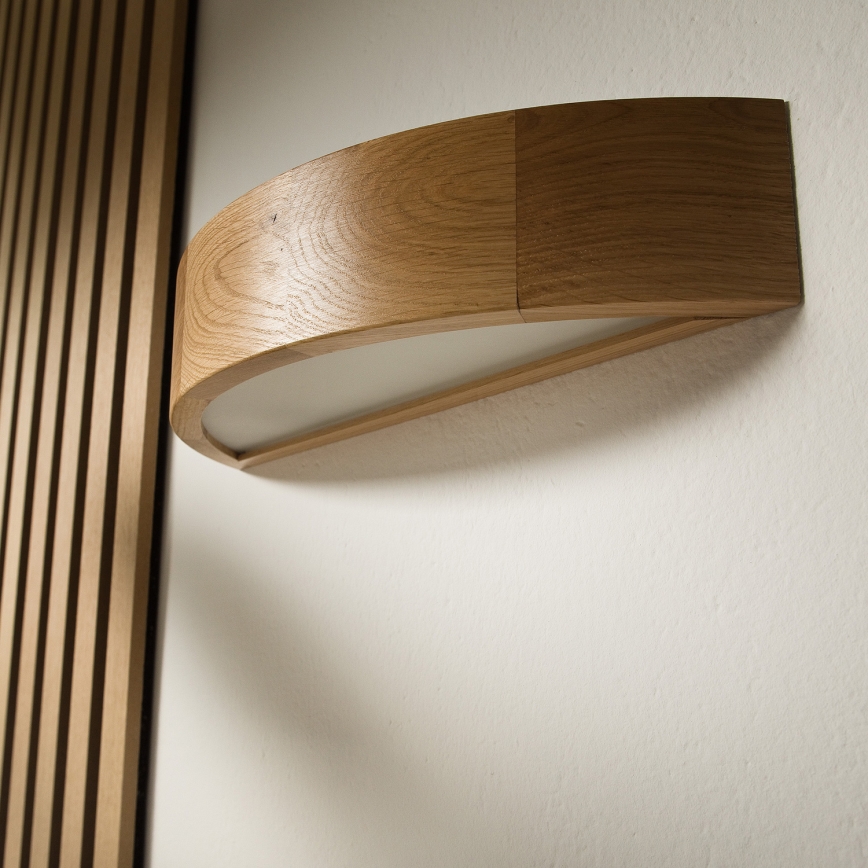 Brilagi - LED RGBW stmievateľné nástenné svietidlo CARVALHO 1xE27/9W/230V 2700-6500K Wi-Fi dub