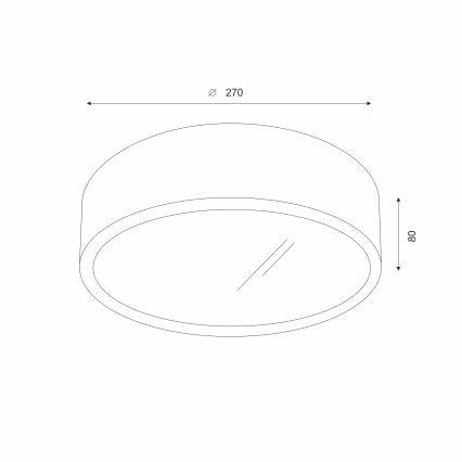 Brilagi - LED RGBW Stmievateľné stropné svietidlo CARVALHO 1xE27/15W/230V 2700-6500K Wi-Fi dub pr. 27,5 cm
