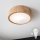 Brilagi - LED RGBW Stmievateľné stropné svietidlo CARVALHO 1xE27/9W/230V 2700-6500K Wi-Fi dub pr. 27,5 cm