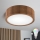 Brilagi - LED RGBW Stmievateľné stropné svietidlo CARVALHO 1xE27/9W/230V 2700-6500K Wi-Fi dub pr. 27,5 cm