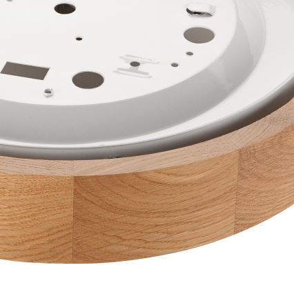 Brilagi - LED RGBW Stmievateľné stropné svietidlo CARVALHO 1xE27/9W/230V 2700-6500K Wi-Fi dub pr. 27,5 cm