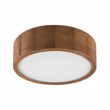 Brilagi - LED RGBW Stmievateľné stropné svietidlo CARVALHO 1xE27/9W/230V 2700-6500K Wi-Fi dub pr. 27,5 cm