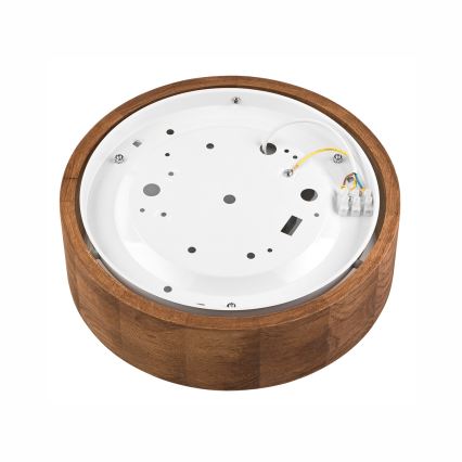 Brilagi - LED RGBW Stmievateľné stropné svietidlo CARVALHO 1xE27/9W/230V 2700-6500K Wi-Fi dub pr. 27,5 cm