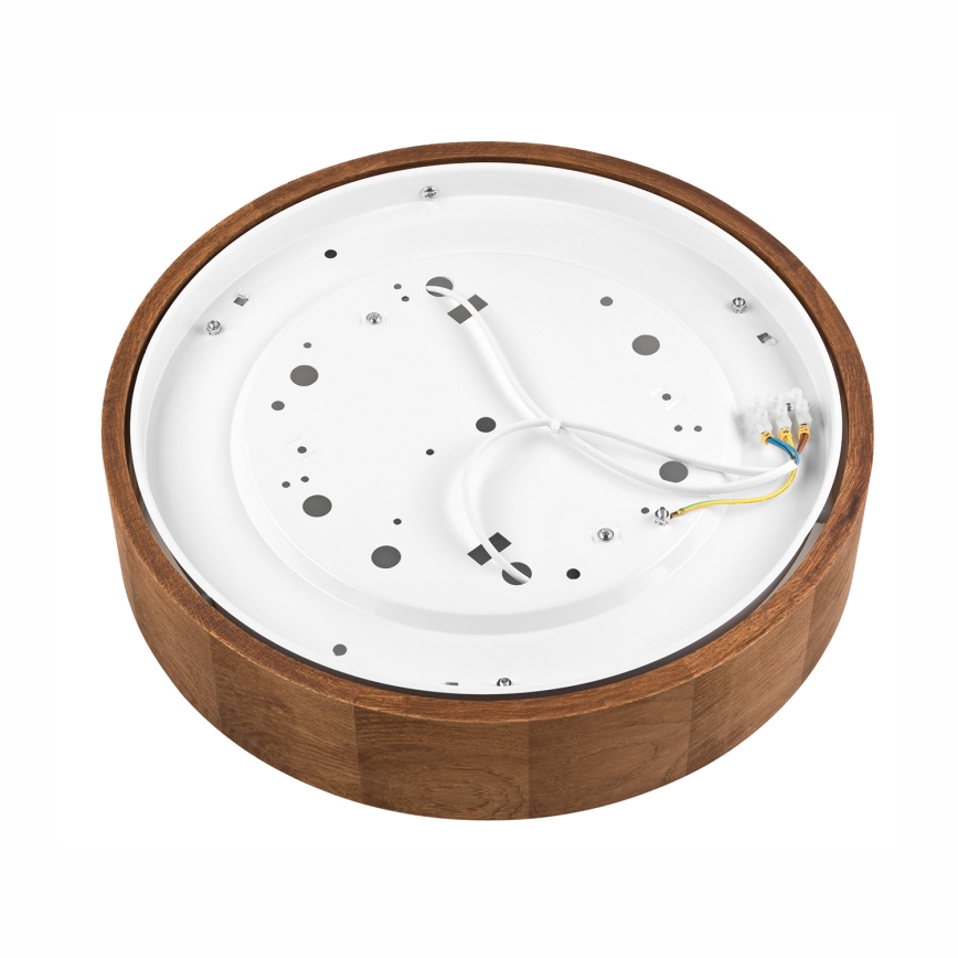 BRILAGI - LED RGBW stmievateľné stropné svietidlo CARVALHO 2xE27/12W/230V 2700-6500K dub pr. 37,5 cm