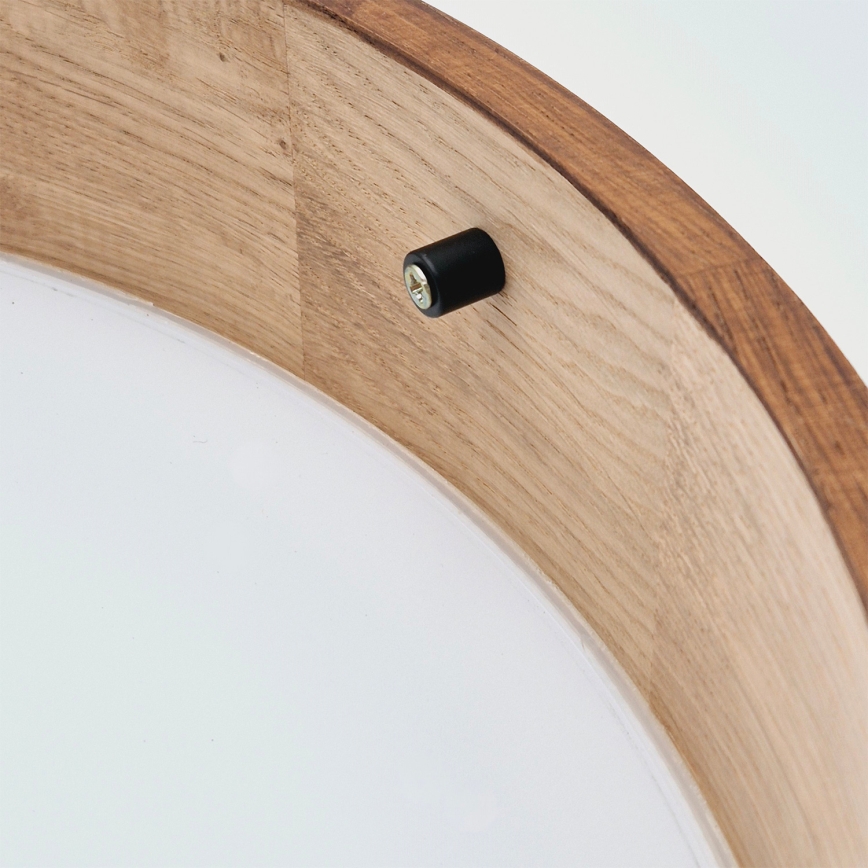 Brilagi - LED RGBW stmievateľné stropné svietidlo CARVALHO 2xE27/15W/230V 2700-6500K Wi-Fi dub pr. 37,5 cm