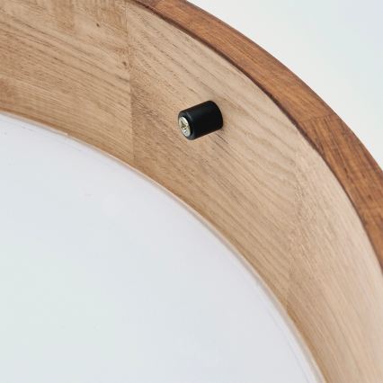 Brilagi - LED RGBW stmievateľné stropné svietidlo CARVALHO 2xE27/9W/230V 2700-6500K Wi-Fi dub pr. 37,5 cm