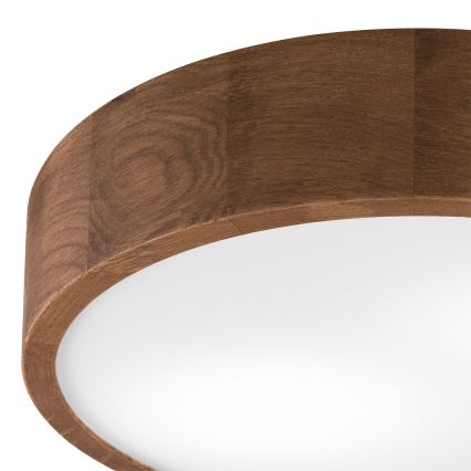 Brilagi - LED RGBW stmievateľné stropné svietidlo CARVALHO 2xE27/9W/230V 2700-6500K Wi-Fi dub pr. 37,5 cm