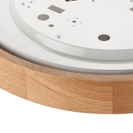 Brilagi - LED RGBW Stmievateľné stropné svietidlo CARVALHO 2xE27/15W/230V 2700-6500K Wi-Fi dub pr. 37,5 cm