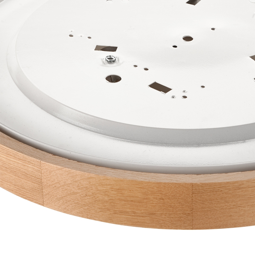 Brilagi - LED RGBW Stmievateľné stropné svietidlo CARVALHO 3xE27/15W/230V 2700-6500K Wi-Fi dub pr. 47,5 cm