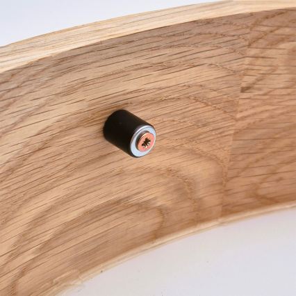 Brilagi - LED RGBW Stmievateľné stropné svietidlo CARVALHO 3xE27/15W/230V 2700-6500K Wi-Fi dub pr. 47,5 cm