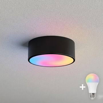 BRILAGI - LED RGBW stmievateľné stropné svietidlo CLARE 1xE27/12W/230V 2700-6500K pr. 20 cm čierna