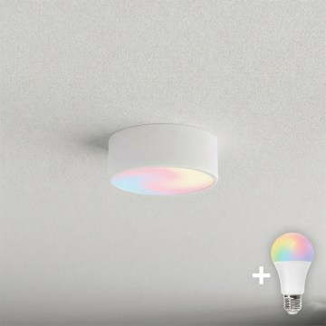 BRILAGI - LED RGBW stmievateľné stropné svietidlo CLARE 1xE27/12W/230V 2700-6500K priemer 20 cm biela