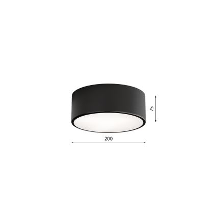 BRILAGI - LED RGBW stmievateľné stropné svietidlo CLARE 1xE27/12W/230V 2700-6500K pr. 20 cm čierna