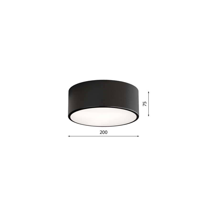 BRILAGI - LED RGBW stmievateľné stropné svietidlo CLARE 1xE27/12W/230V 2700-6500K pr. 20 cm čierna