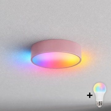 BRILAGI - LED RGBW Stmievateľné stropné svietidlo CLARE 1xE27/12W/230V pr. 20 cm ružová