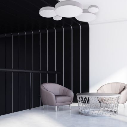 Brilagi - LED RGBW stmievateľné stropné svietidlo CLARE 1xE27/9W/230V 2700-6500K priemer 20 cm Wi-Fi biela