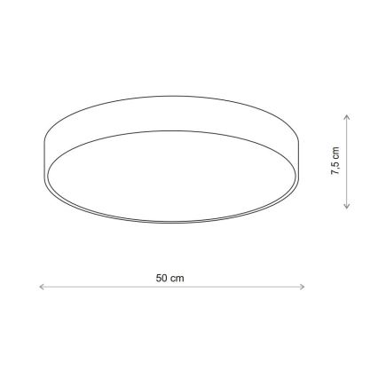 BRILAGI - LED RGBW stmievateľné stropné svietidlo CLARE 4xE27/12W/230V 2700-6500K pr. 50 cm béžové