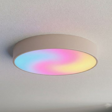 Brilagi - LED RGBW stmievateľné stropné svietidlo CLARE 4xE27/9W/230V 2700-6500K pr. 50 cm Wi-Fi béžové