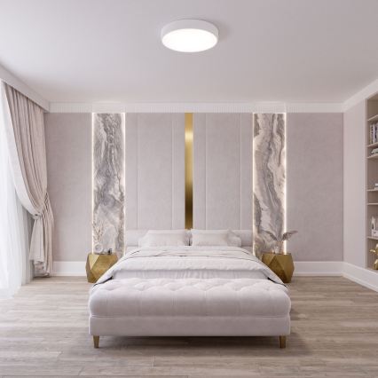 Brilagi - LED RGBW stmievateľné stropné svietidlo CLARE 4xE27/9W/230V 2700-6500K pr. 50 cm Wi-Fi biela