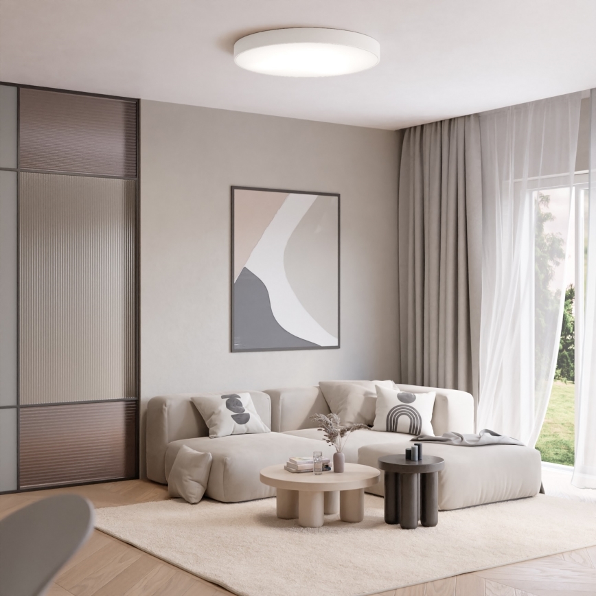 Brilagi - LED RGBW stmievateľné stropné svietidlo CLARE 5xE27/9W/230V 2700-6500K priemer 60 cm Wi-Fi biela