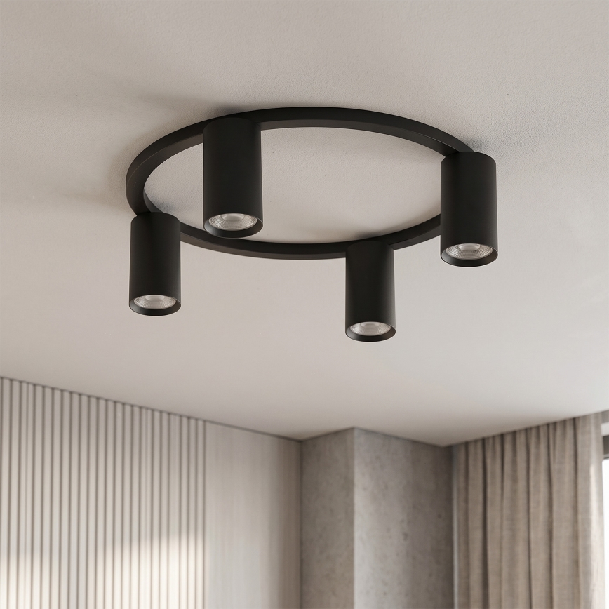 BRILAGI - LED RGBW stmievateľné stropné svietidlo SELE 4xGU10/6,5W/230V 2700-6500K čierna